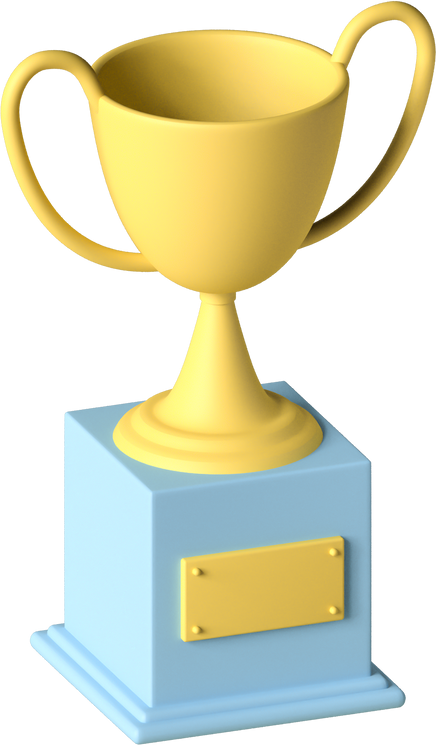 3D Superbowl Trophy Cup